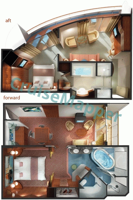 Norwegian Spirit Penthouse Suite  floor plan