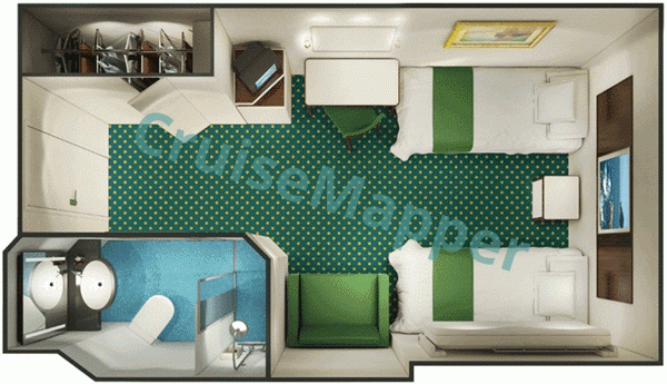 Norwegian Spirit Interior Cabin  floor plan