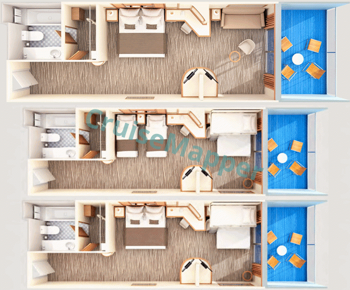 Pacific Encounter Mini Suite  floor plan