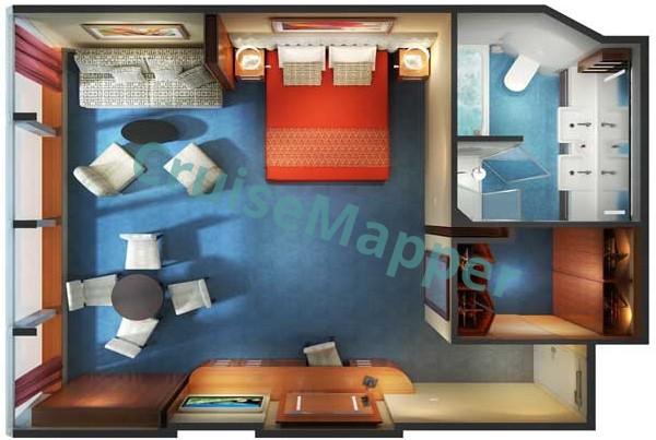 Norwegian Star Window Family Suite floor plan Norwegian Star Window Family Suite floor plan