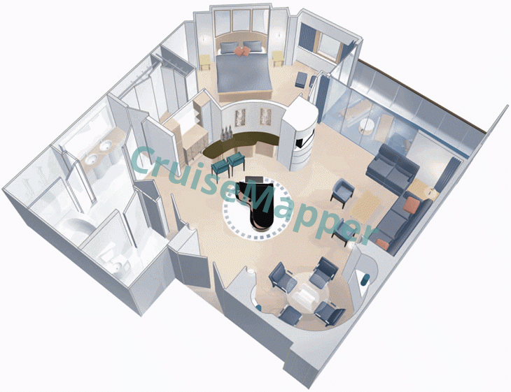 Marella Discovery Royal Suite  floor plan