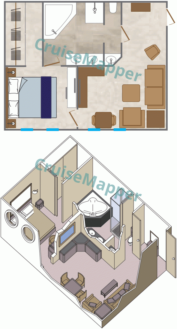 Wind Surf Bridge Suite  floor plan