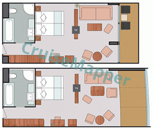 Costa Neoromantica Cabins And Suites Cruisemapper