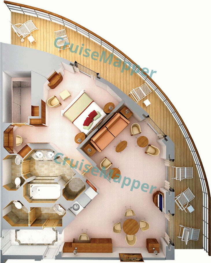 Silver Spirit 2-Bedroom Grand Suite  floor plan