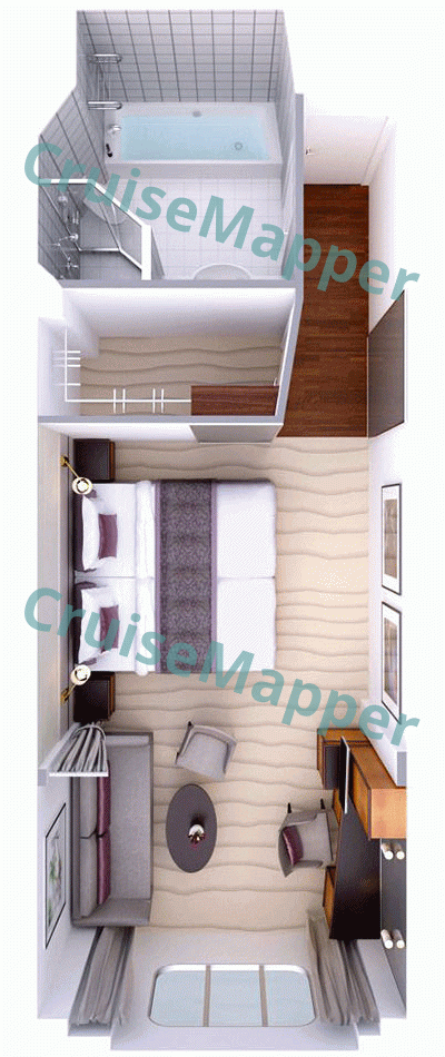 ms Europa Window Single Suite  floor plan