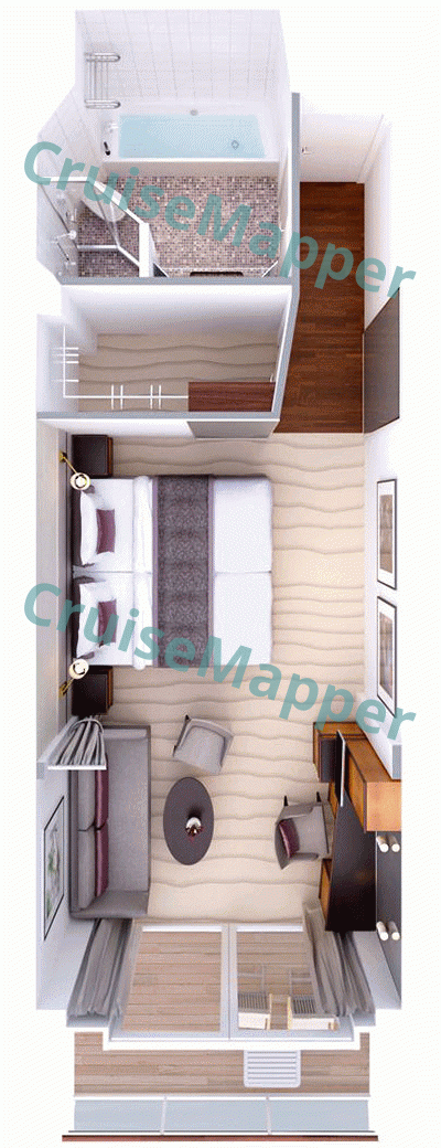 ms Europa Veranda Suite  floor plan