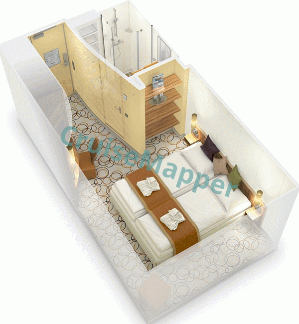AIDAsol Innenkabine|Inside Cabin  floor plan