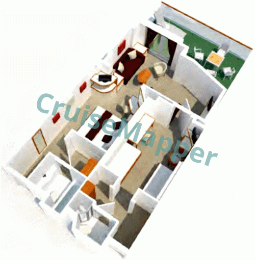 Azura Family Suite  floor plan