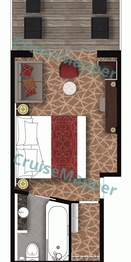 Amera Superior PLUS Balcony Cabin  floor plan
