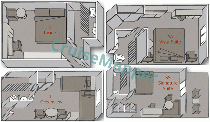 Amera Prinsendam-Handicap Cabins  floor plan