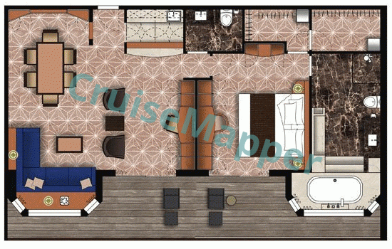 Amera Royal Suite  floor plan