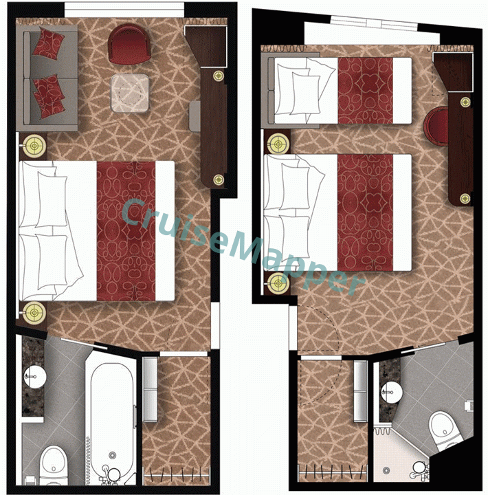 Amera Outside Cabin  floor plan