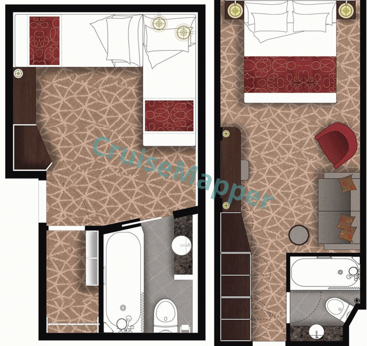 Amera Insde Cabin  floor plan