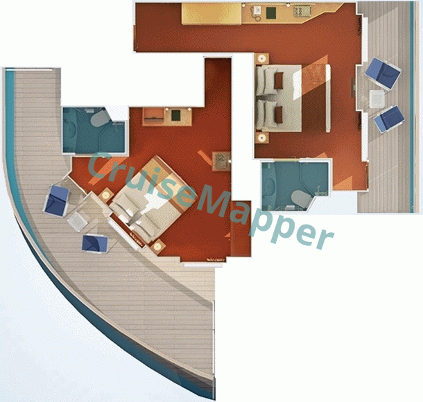 Costa Diadema Mini Suite  floor plan