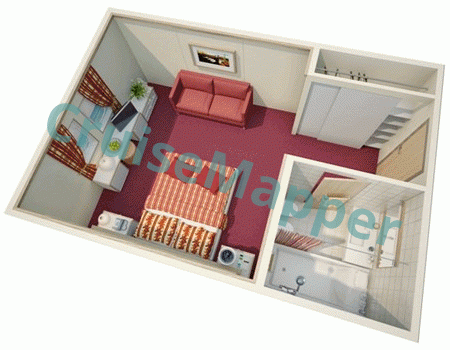 Golden Iris Suite  floor plan