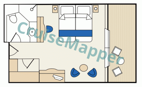 Caledonian Sky Premium Balcony Suite  floor plan