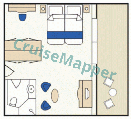 Island Sky Owners Suite  floor plan