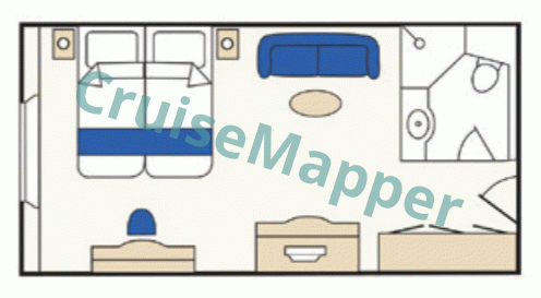 Island Sky Superior Suite  floor plan