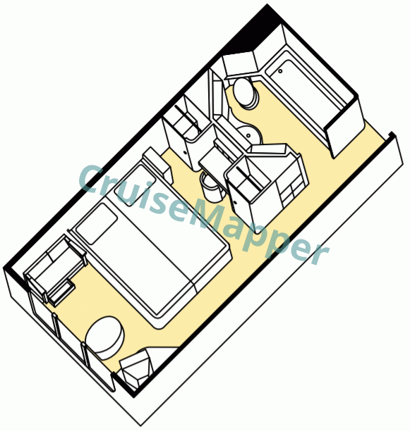 Paul Gauguin Oceanview Cabin  floor plan