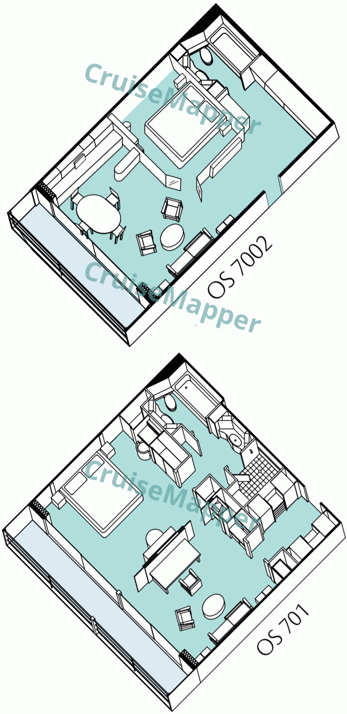 Paul Gauguin Owners Suite  floor plan