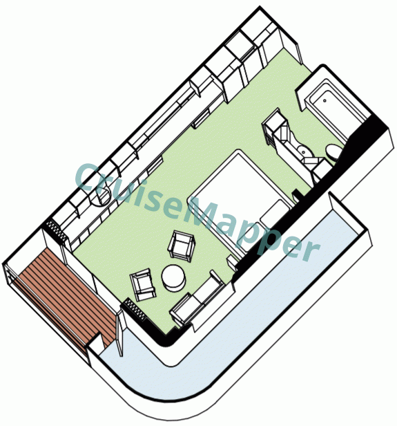 Paul Gauguin Grand Suite  floor plan