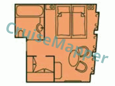 Sea Cloud 2 Junior Suite  floor plan