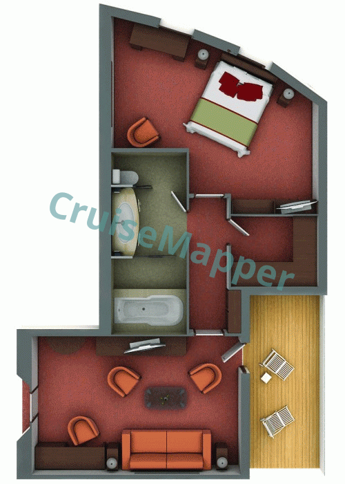 Silver Explorer Grand Suite  floor plan