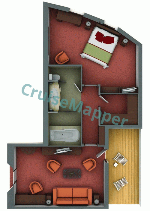 Exploris One Grand Suite  floor plan