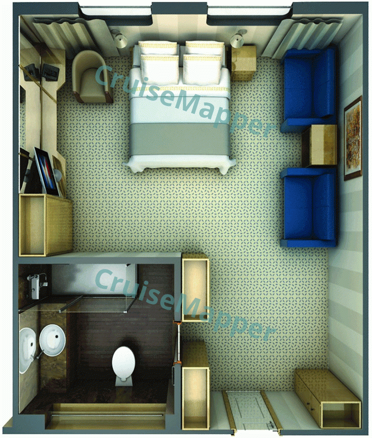 ms La Belle des Oceans Vista Suite  floor plan