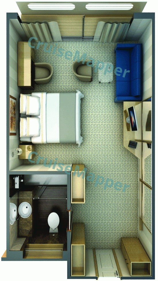 ms La Belle des Oceans Veranda Suite  floor plan