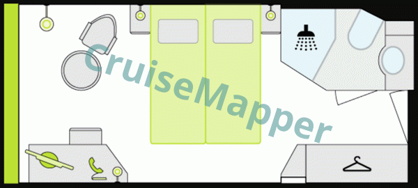 Arosa Bella Deluxe Window Cabin  floor plan