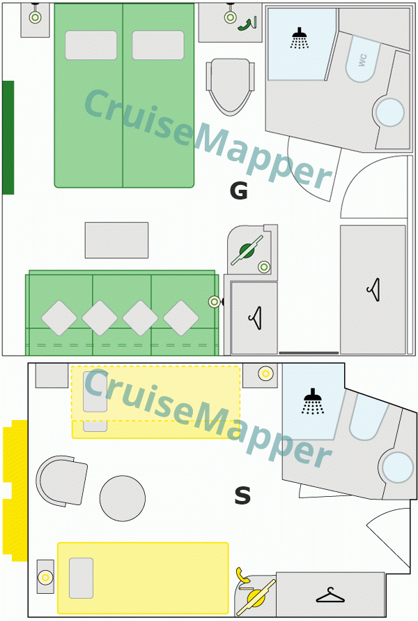 Arosa Flora 3-Bed Family Cabin  floor plan