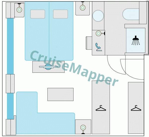 Arosa Flora French Balcony Junior Suite  floor plan