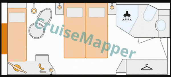 Arosa Mia 3-Bed Family Cabin  floor plan