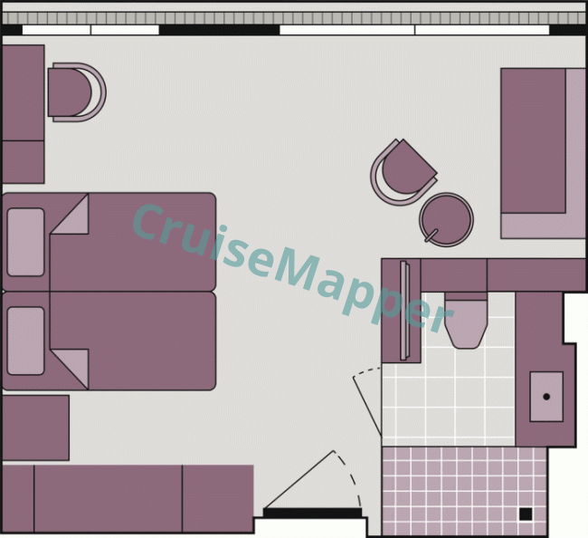 Century Star French Balcony Junior Suite floor plan Century Star French Balcony Junior Suite floor plan