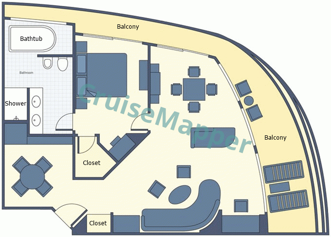 Century Legend Presidential Suite  floor plan
