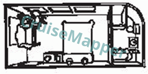 Delta Queen Luxury Suite  floor plan