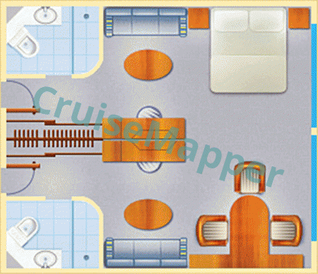 SeaDream I Commodore Suite  floor plan