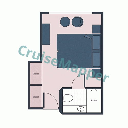 Trafalgar Verity Classic Window Cabin floor plan Trafalgar Verity Classic Window Cabin floor plan