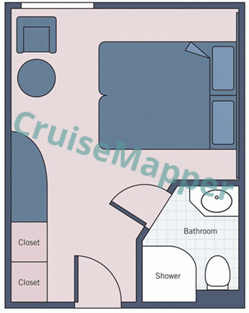 MS Knyazhna Viktoria Window Cabin  floor plan