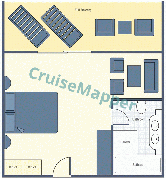 MS Knyazhna Viktoria Presidential Suite  floor plan