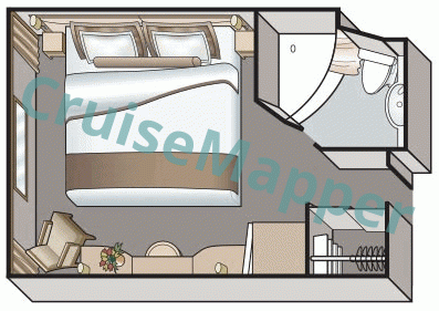 Viking Akun Window Cabin  floor plan