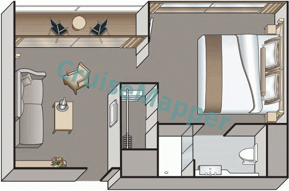 Viking Astrild Balcony Suite  floor plan