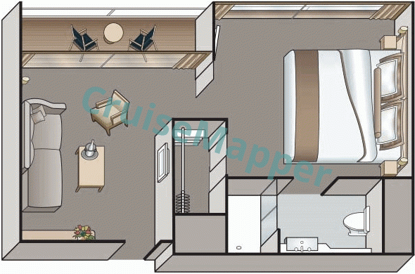 Viking Beyla Balcony Suite  floor plan