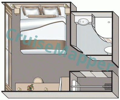 MS Junker Jorg French Balcony Cabin  floor plan