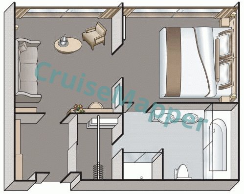 Viking Legend Deluxe Suite  floor plan