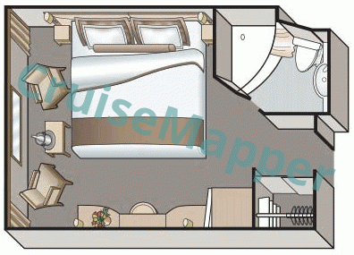 Viking Legend Window Cabin  floor plan