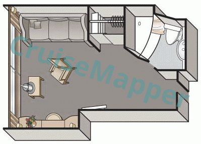 Viking Legend Studio Single Cabin  floor plan