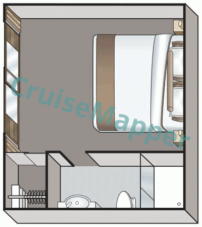 Viking Orient Window Cabin floor plan Viking Orient Window Cabin floor plan