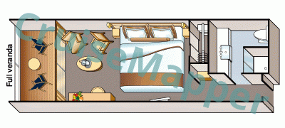 Viking Mississippi Veranda Stateroom  floor plan